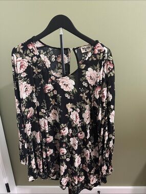Show Me Your Mumu Tunic with Pink and White Roses